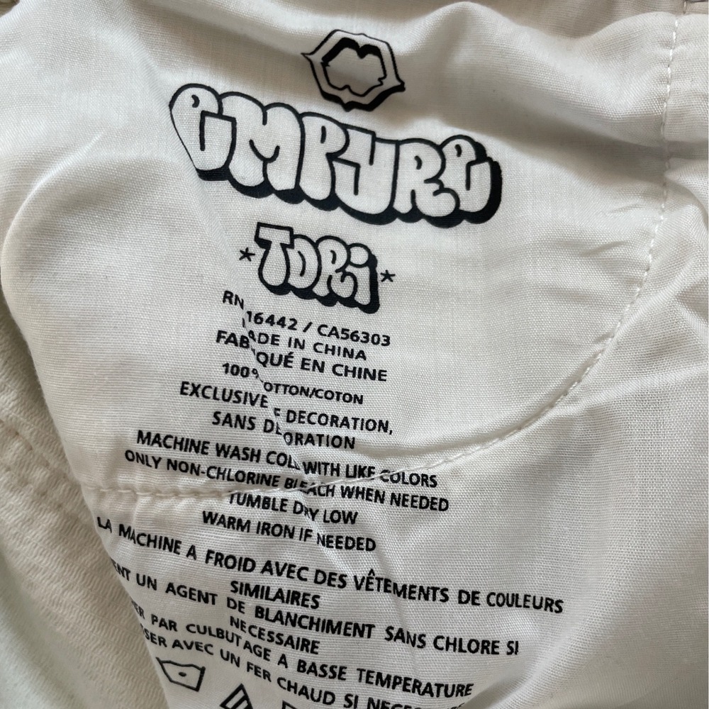 BRAND NEW White Empyre Corduroy Pants Size 4 Womens Painter Pants Tori Style - Picture 4 of 7